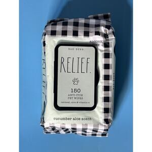 Rae Dunn 150 Pet Wipes Cucumber Aloe Scented Alcohol Free